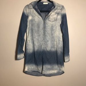 Chambray denim dress